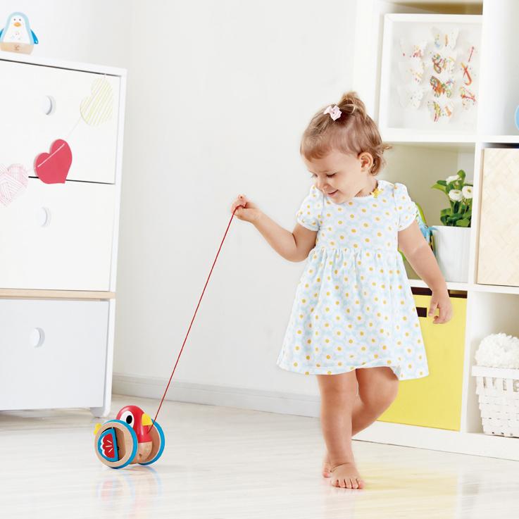 Juguete de arrastre pajarito Hape