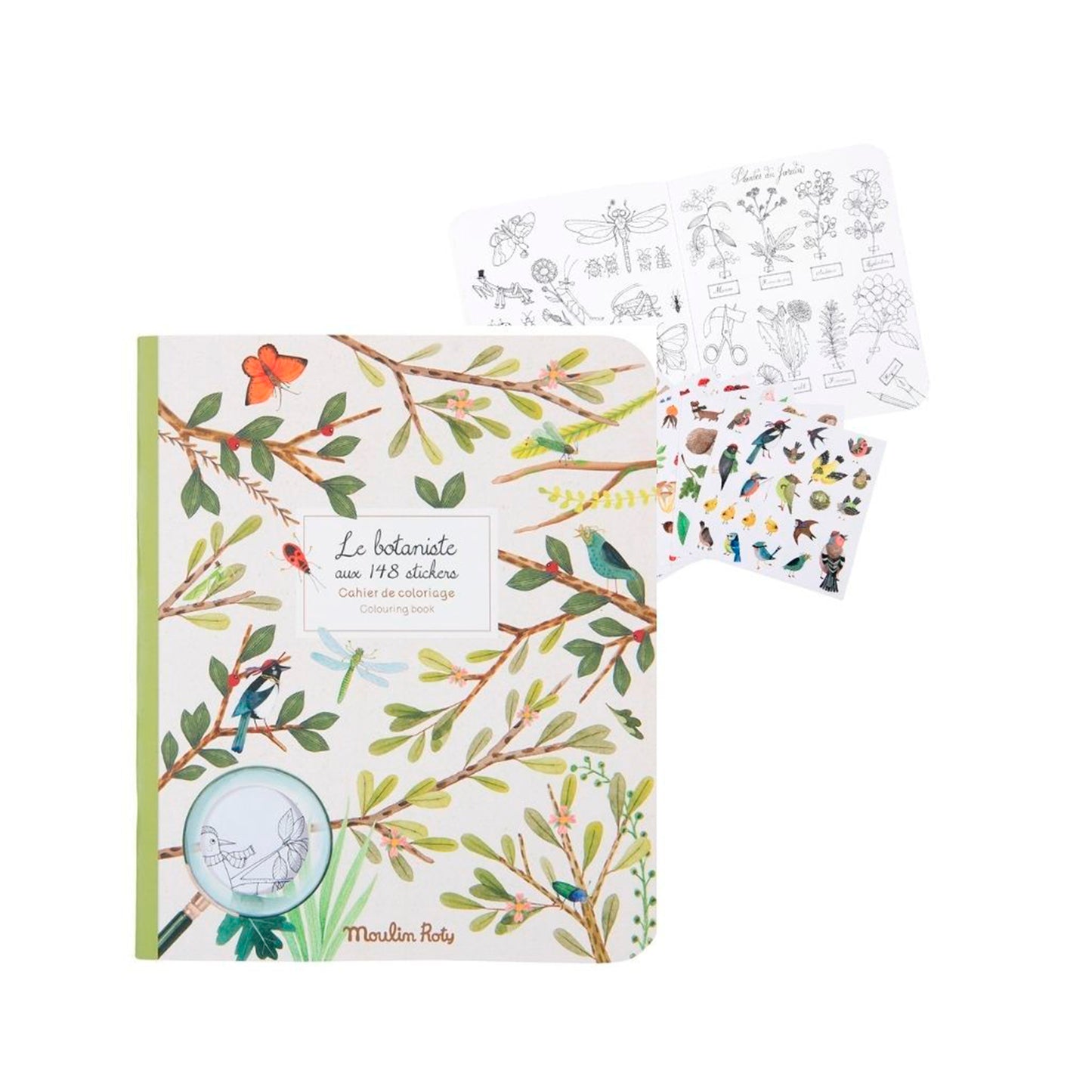 Libro para pintar y de Stickers Le Botaniste