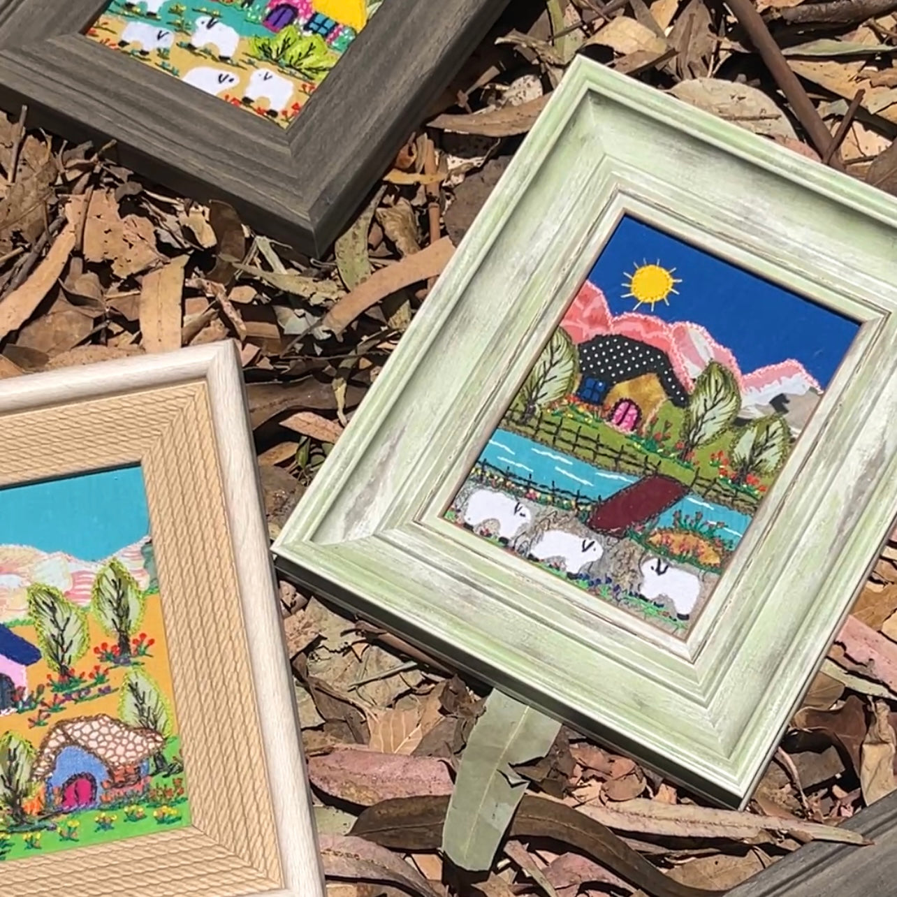 Cuadros Textiles Bordados