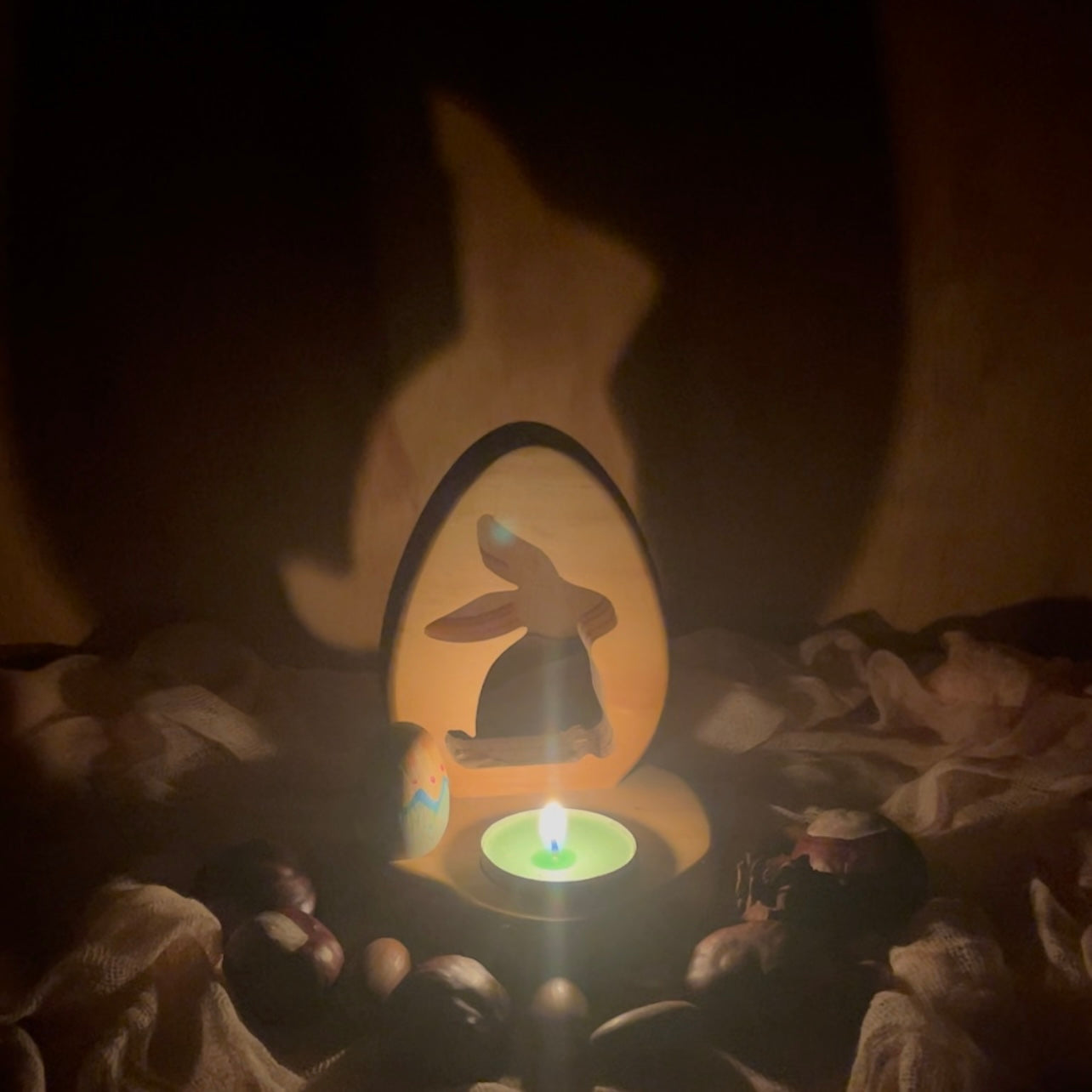 Portavelas Liebre de Pascua